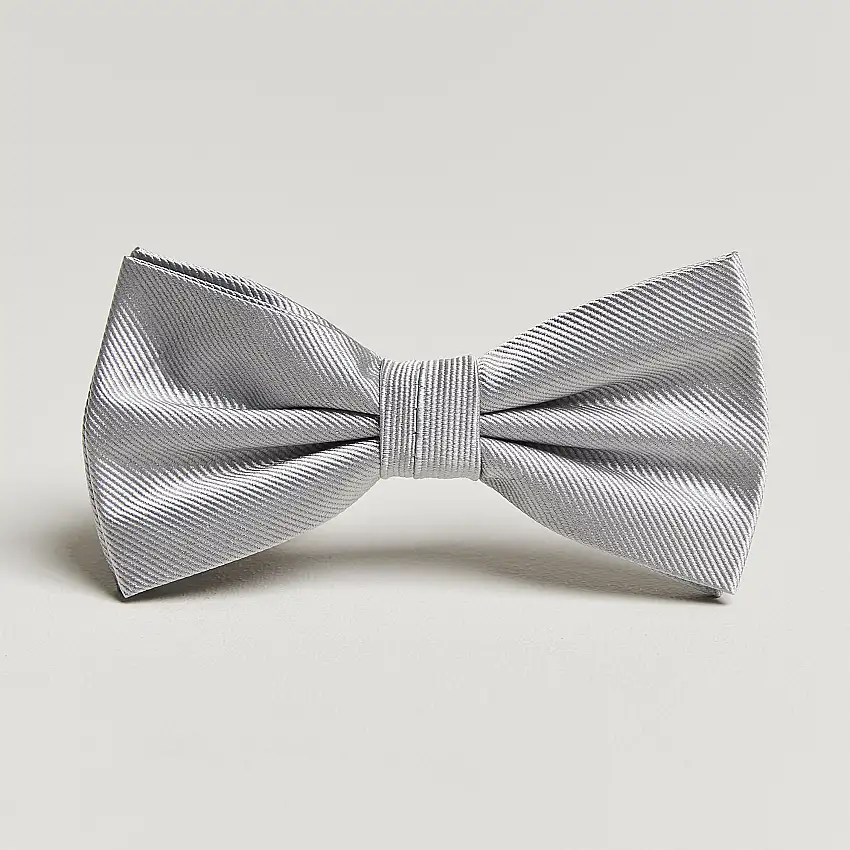 Pre Tie Silk Silver