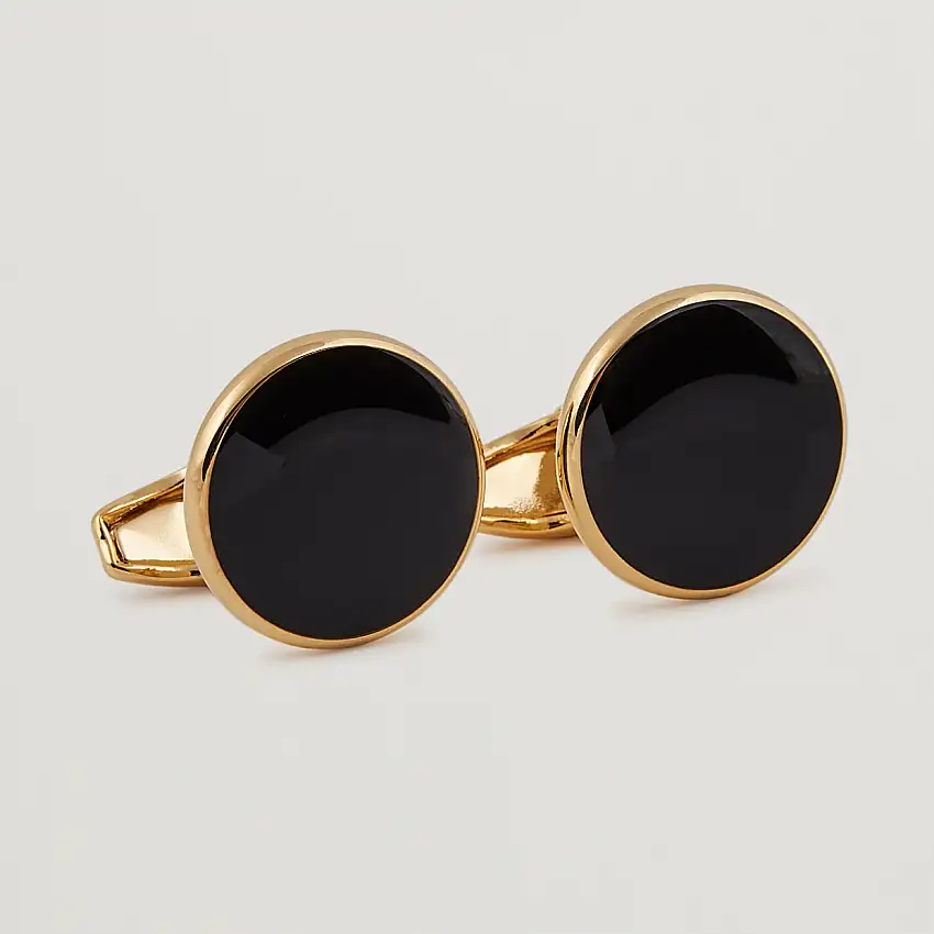 Cufflink & Shirt Studs Set Black/Gold
