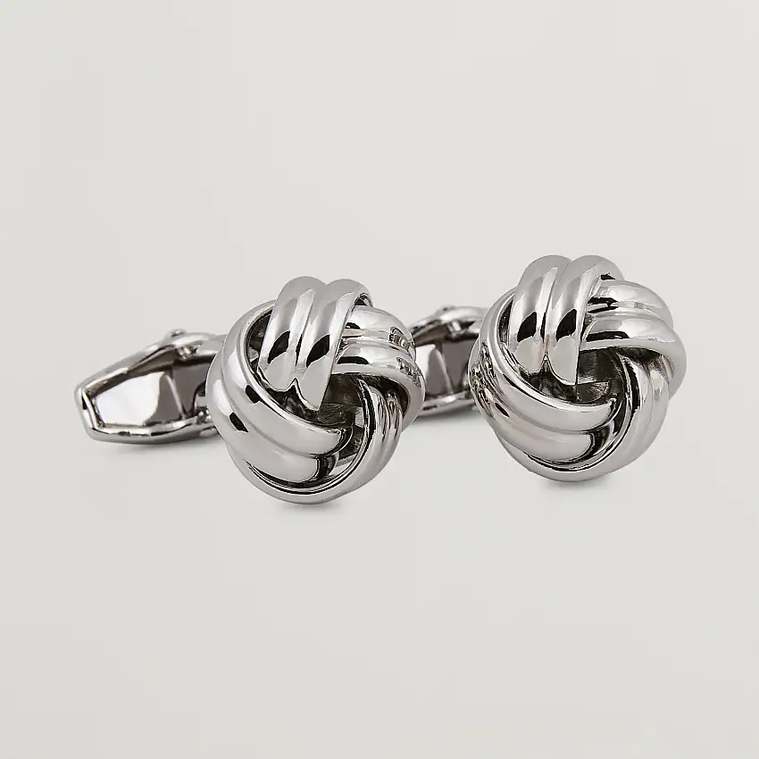 Knot Cufflink & Shirt Studs Set Silver