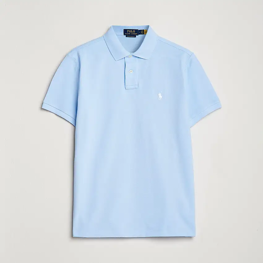 Custom Slim Fit Polo Office Blue