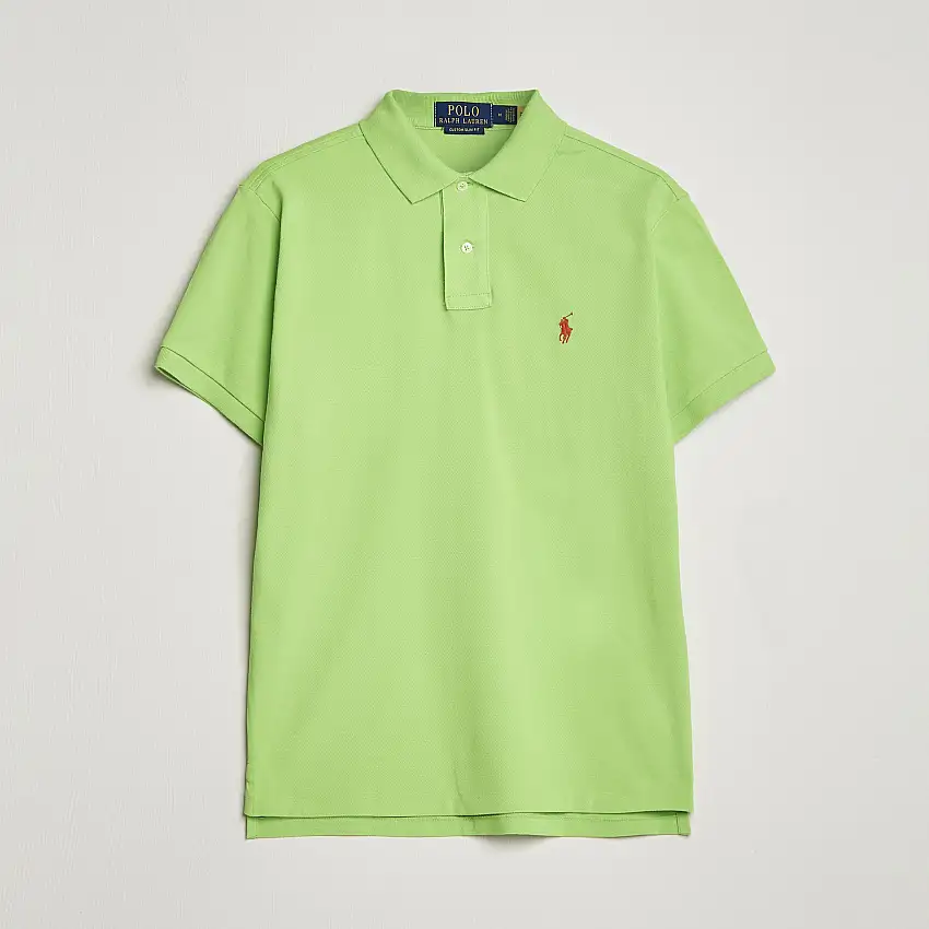 Custom Slim Fit Polo Kiwi Lime