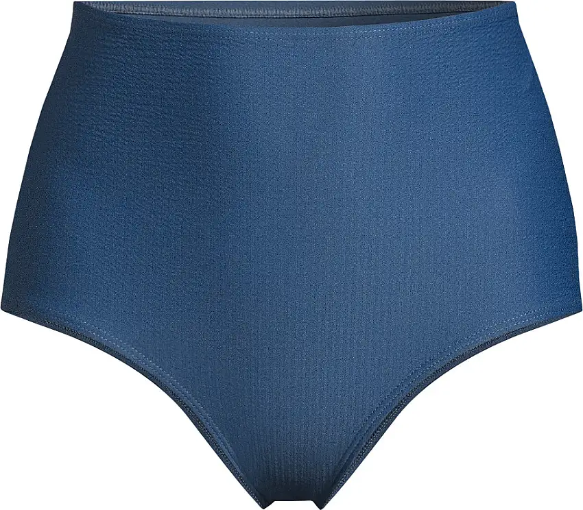Casall Women's Waffle Ultra High Bikini Hipster Deep Ocean