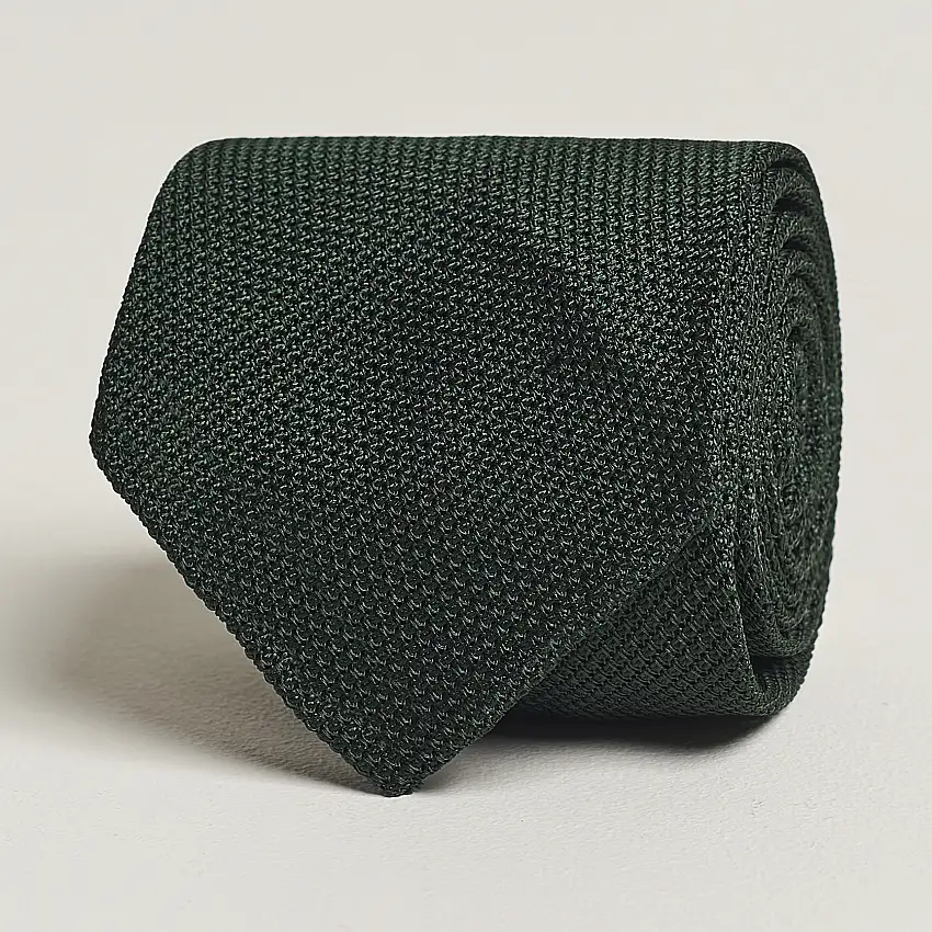 Grenadine Silk Tie Forest Green