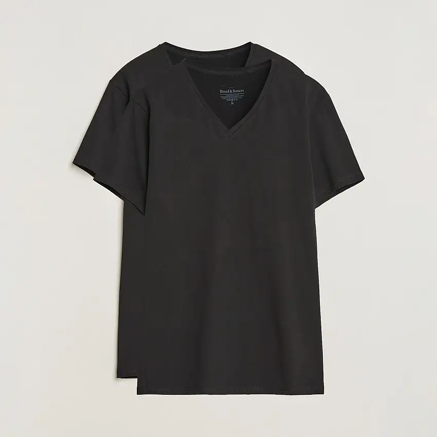 2-Pack V-Neck T-Shirt Black