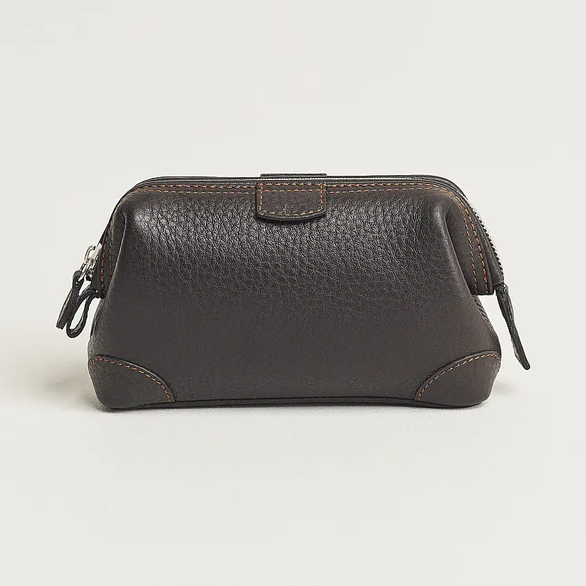 Small Washbag Dark Brown