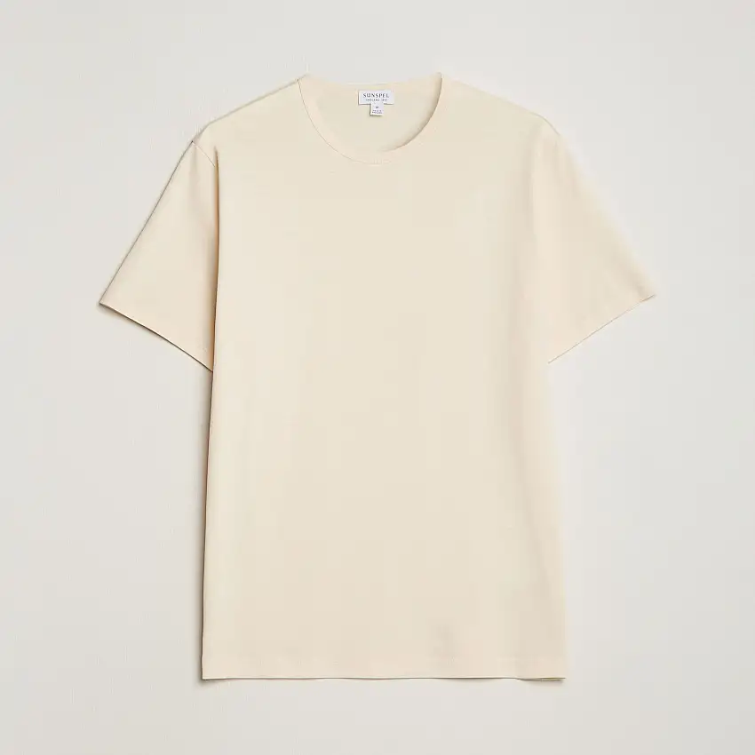 Crew Neck Q82 Cotton T-Shirt Undyed