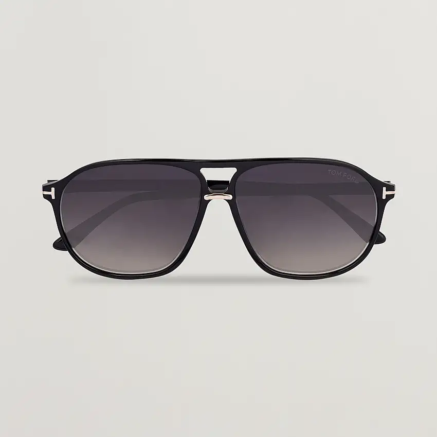 Bruce Sunglasses Shiny Black/Gradient Smoke