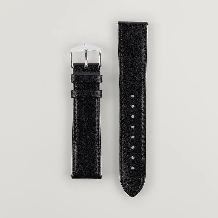 Osiris Calf Leather Watch Strap Black