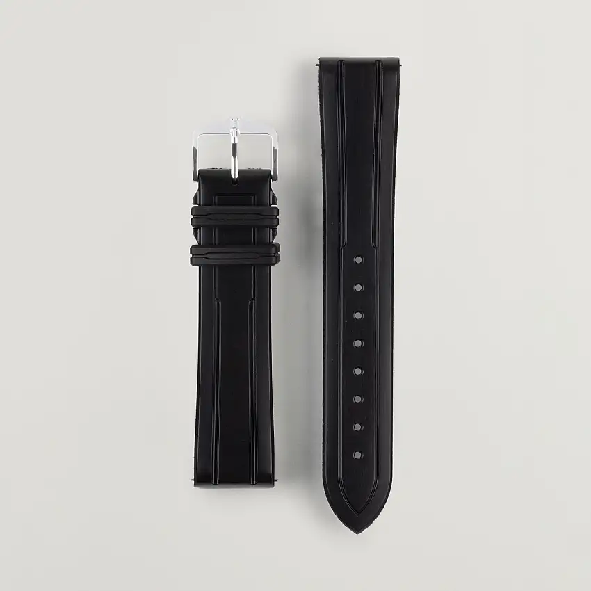 Hevea Rubber Watch Strap Black