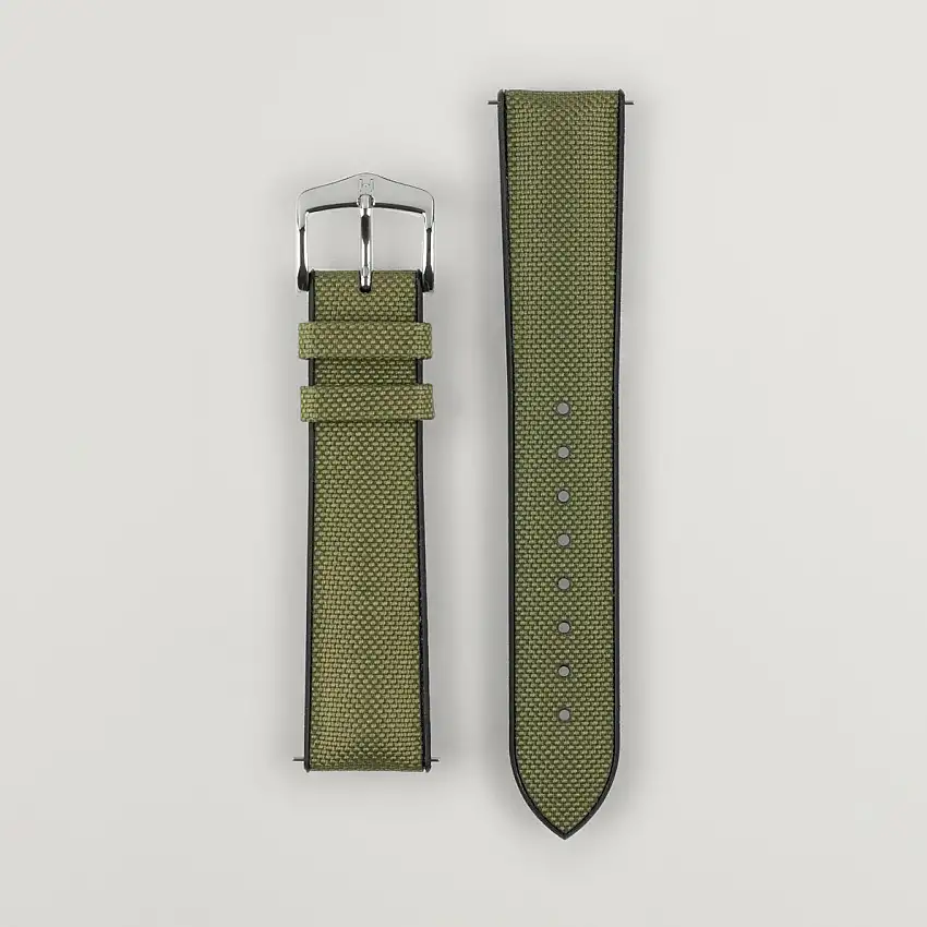 Arne Sailcloth Effect Performance Watch Strap Olive