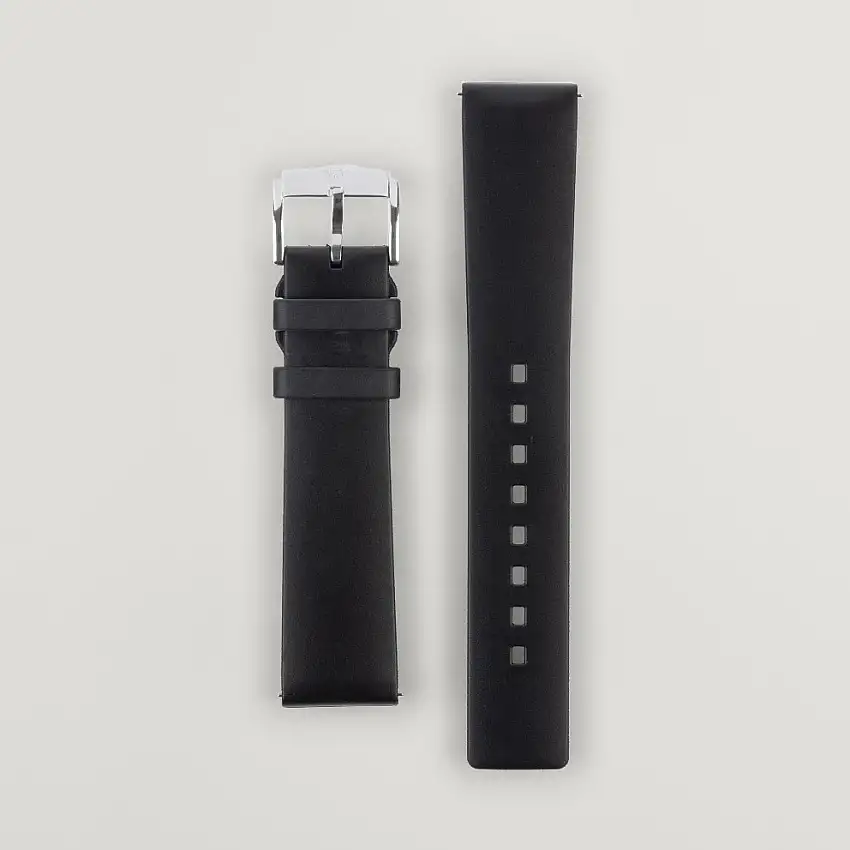Pure Natural Rubber Watch Strap Black