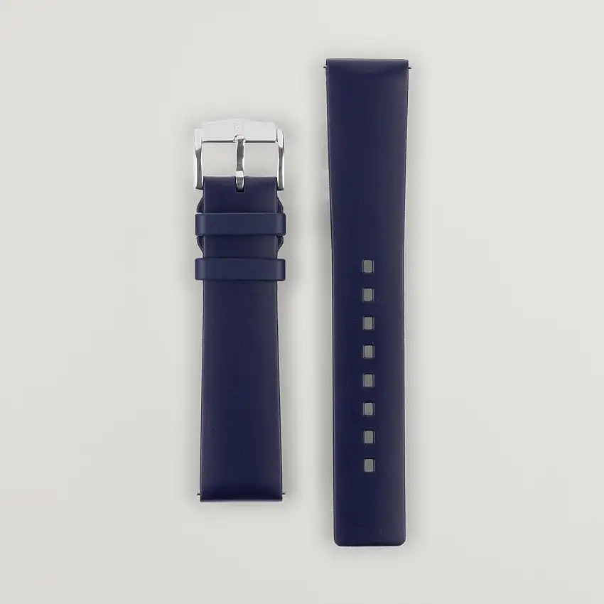 Pure Natural Rubber Watch Strap Blue