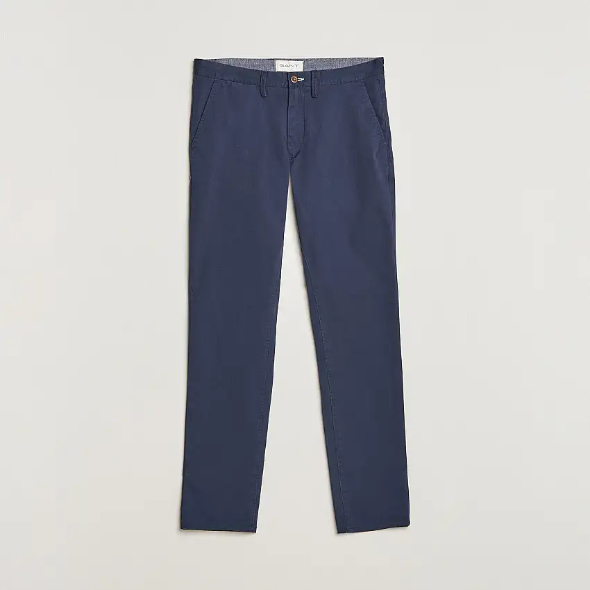 Slim Fit Twill Chino Marine