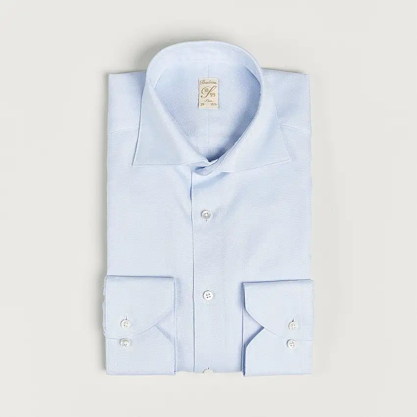 1899 Slim Cotton Royal Oxford Shirt Light Blue