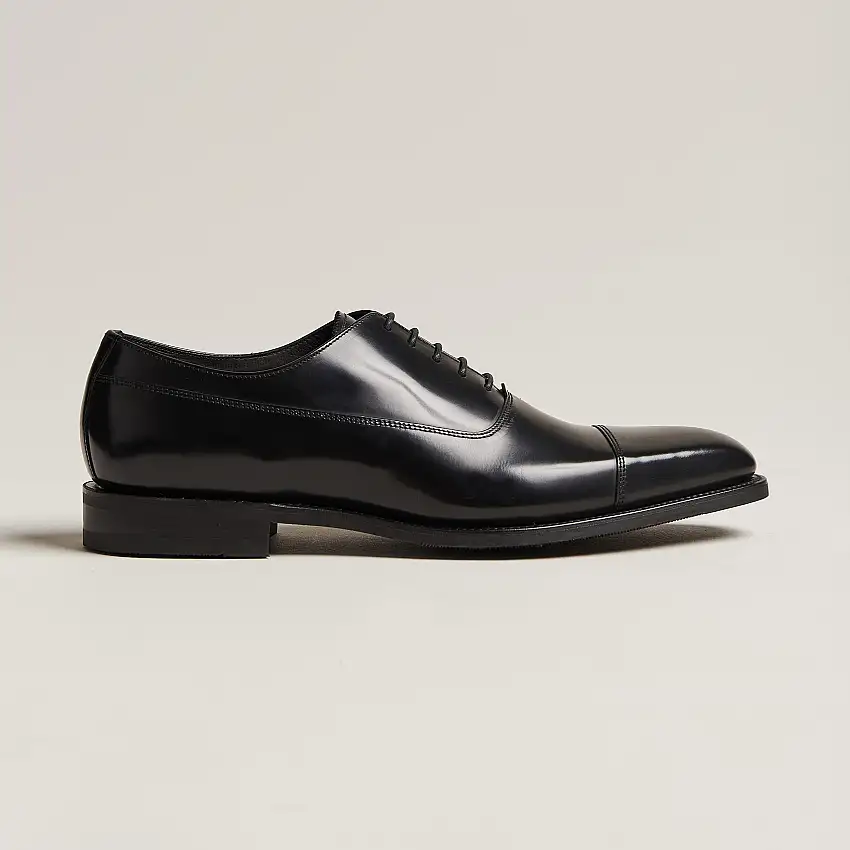 Truman Polished Oxford Toe Cap Black