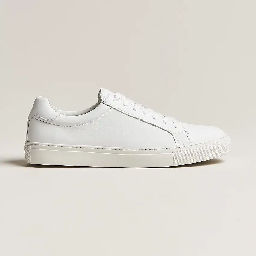 Saharry Leather Sneakers White