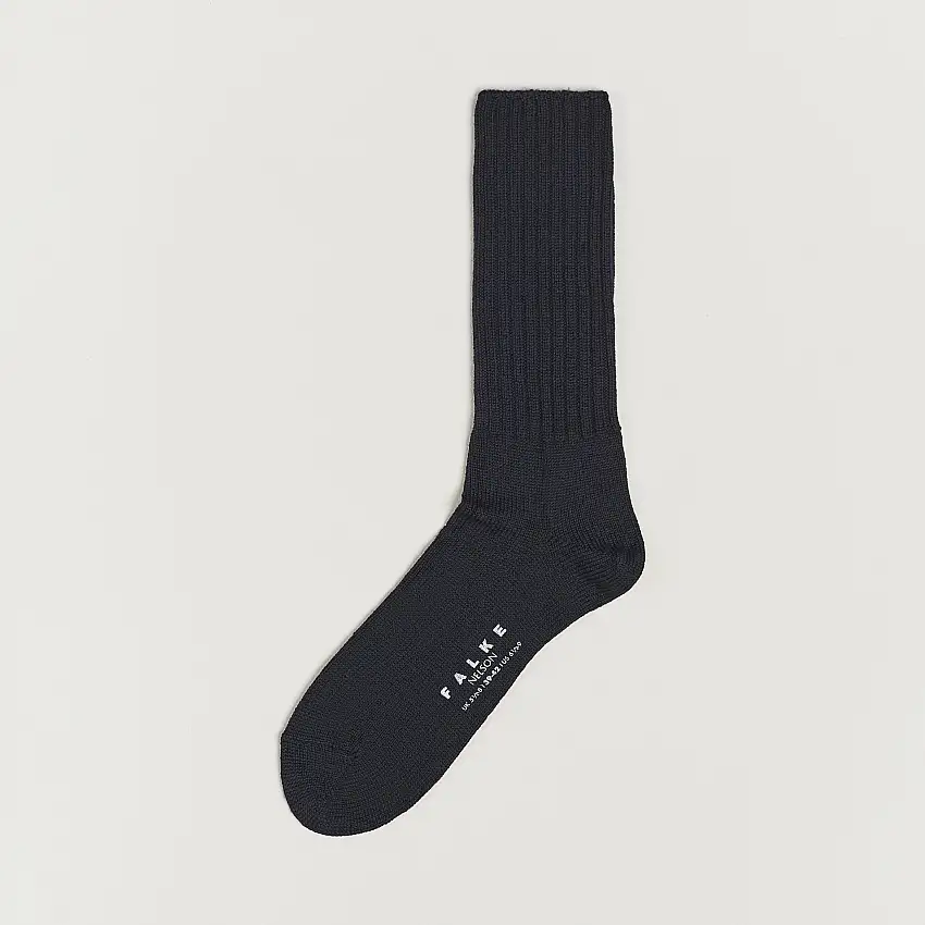 Nelson Wool Boot Sock Dark Navy