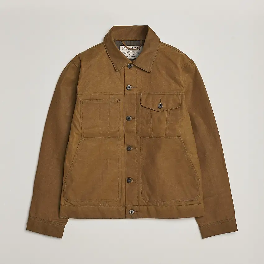 Tin Cloth Short Lined Cruiser Dark Tan