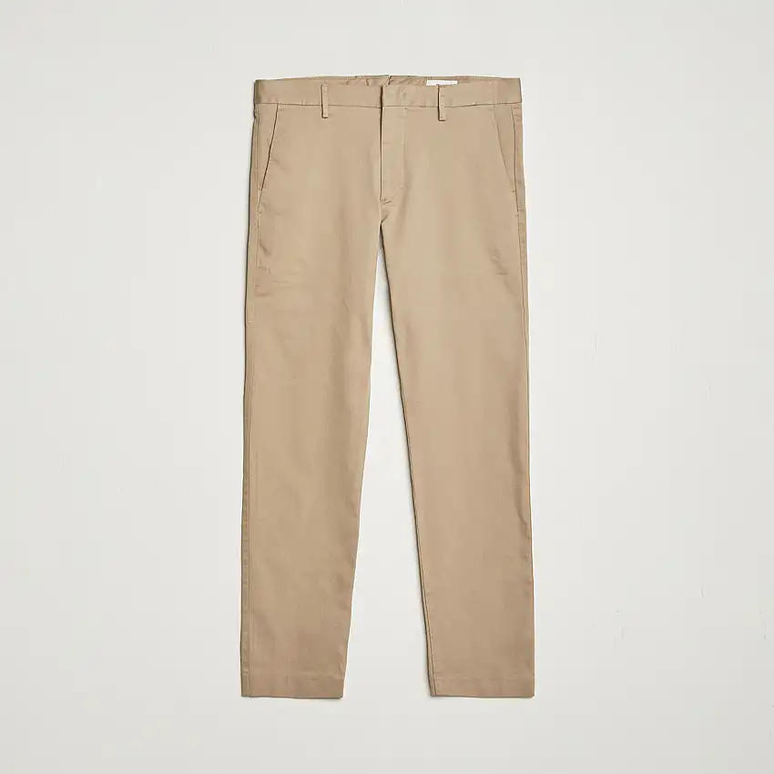 Theo Regular Fit Stretch Chinos Khaki
