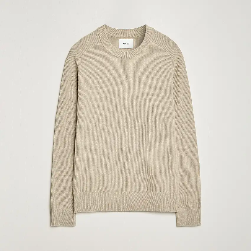 Kevin Cotton Knitted Sweater Khaki