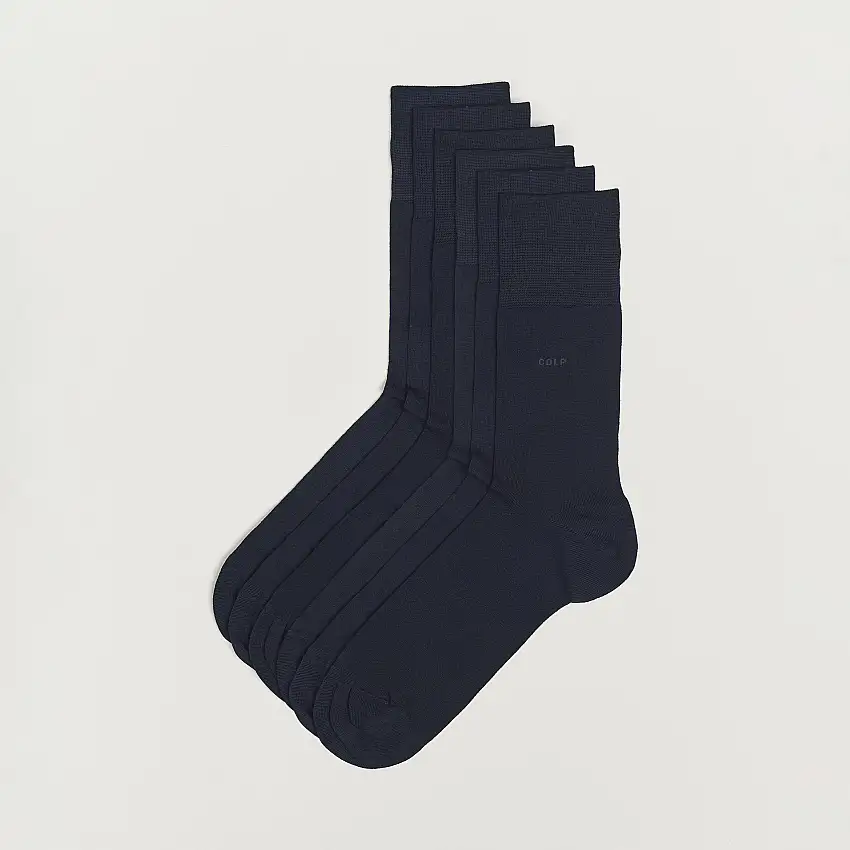 6-Pack Cotton Socks Navy