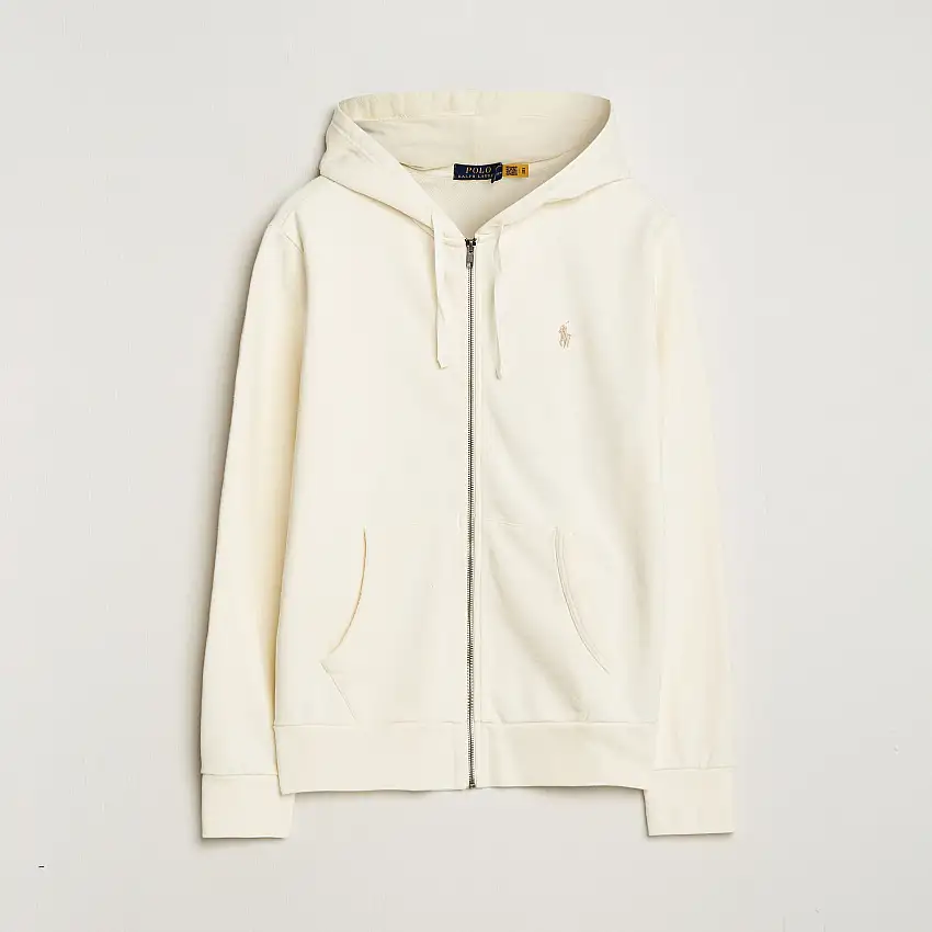 Loopback Terry Full-Zip Hoodie Clubhouse Cream