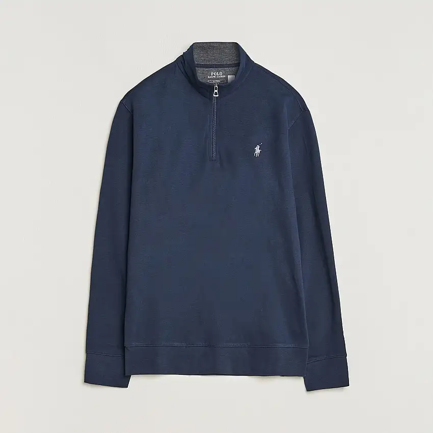 Double Knit Half-Zip Sweater Aviator Navy