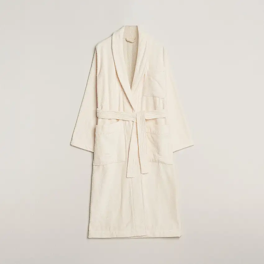 Organic Terry Bathrobe Ivory