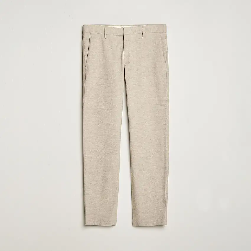 Theo Brushed Cotton Trousers Cement