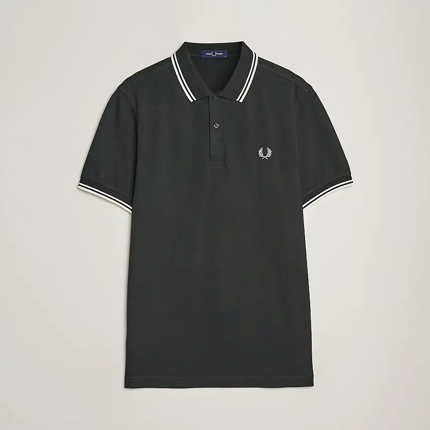 Twin Tipped Polo Shirt Night Green