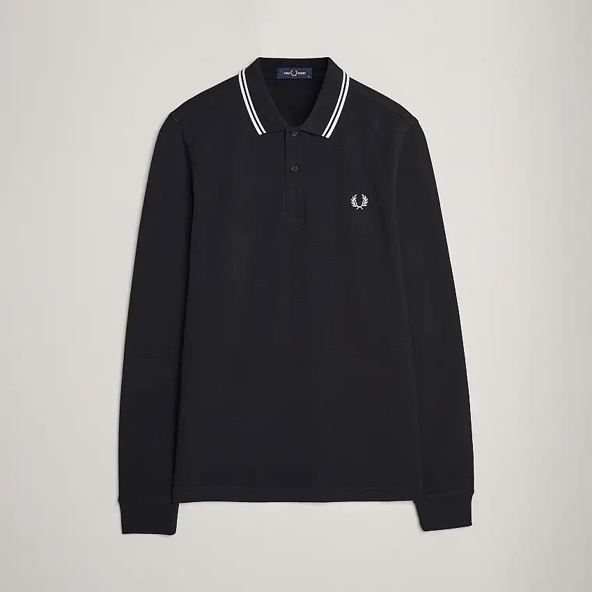 Long Sleeve Twin Tipped Shirt Black