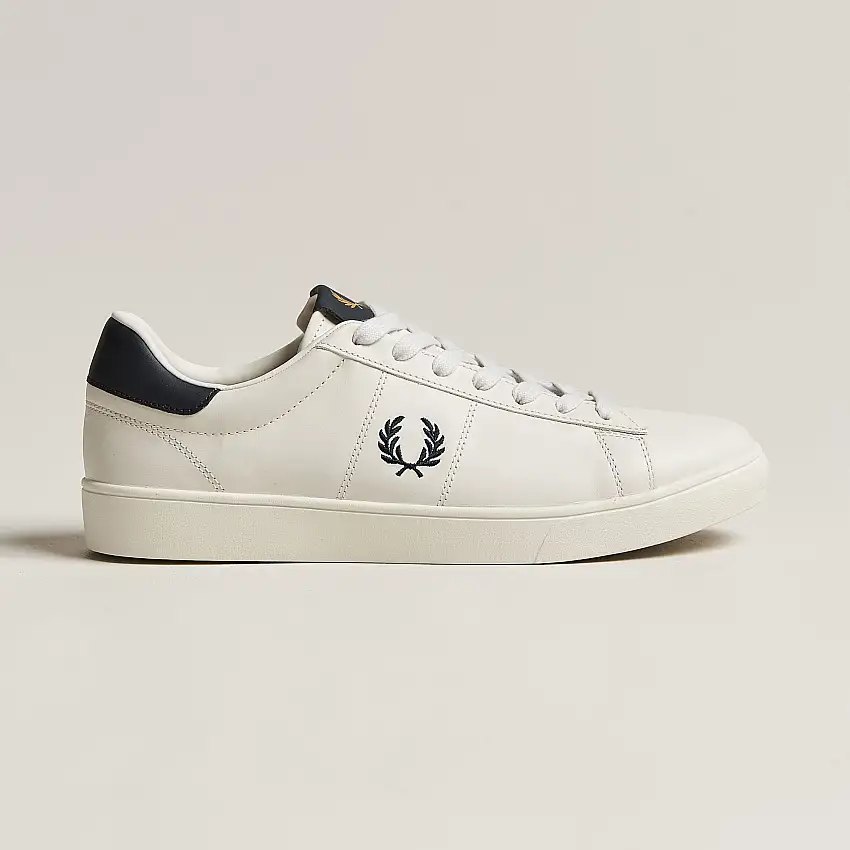 Spencer Leather Sneakers Porcelain/Navy