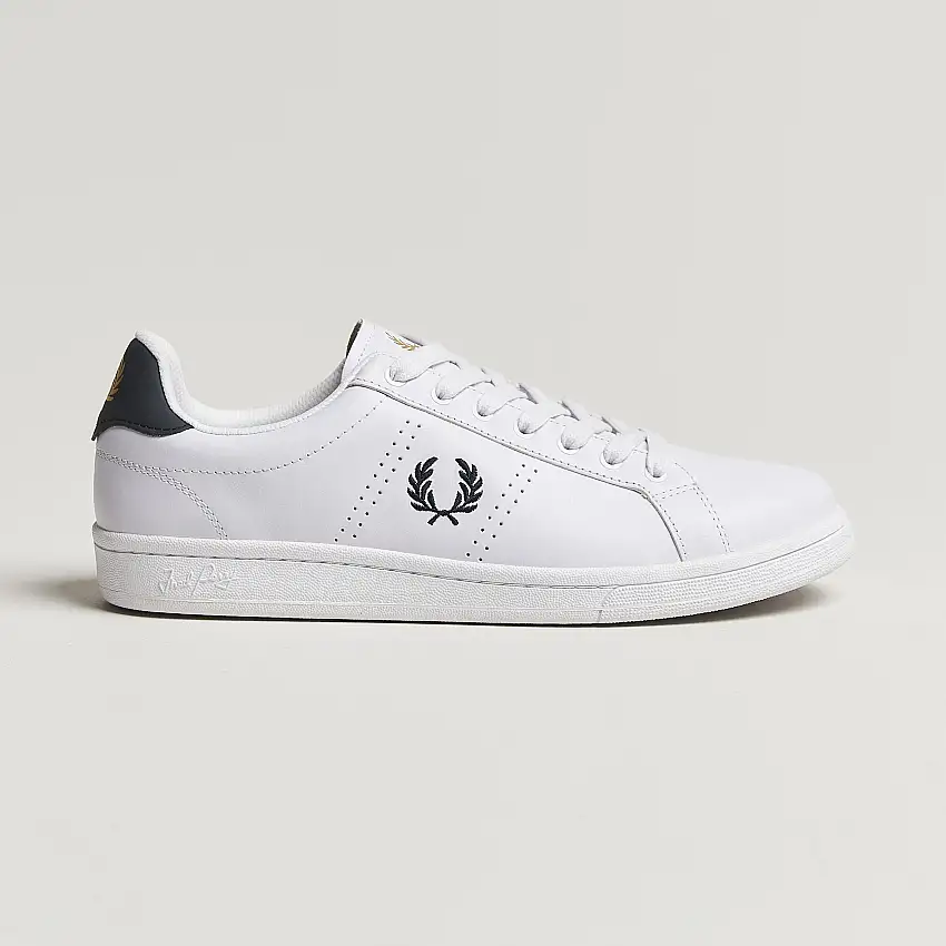 B721 Leather Sneakers White/Navy
