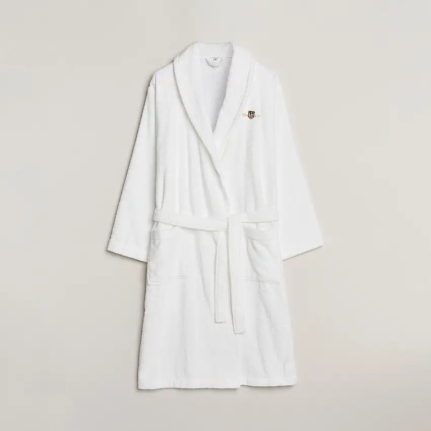 Archive Shield Terry Robe White