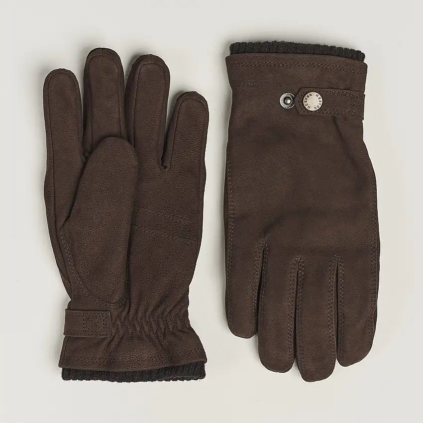 Bergvik Fleece Liner Buckle Nubuck Glove Espresso