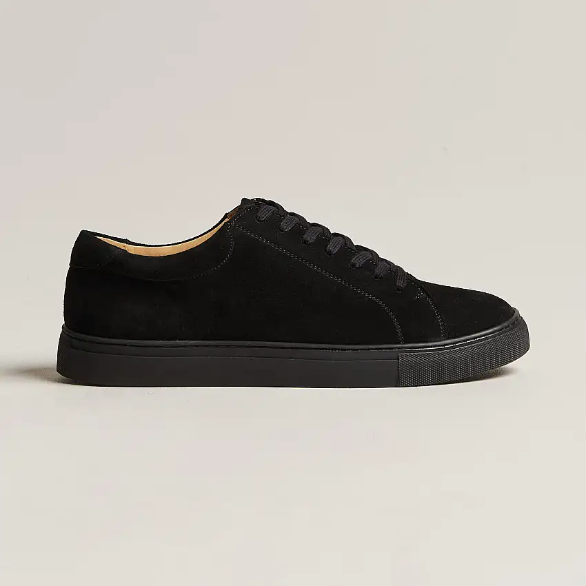 Oaxen Monochrome Sneaker Black Suede