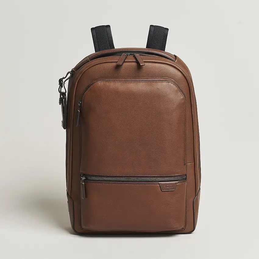 Harrison Bradner Leather Backpack Cognac