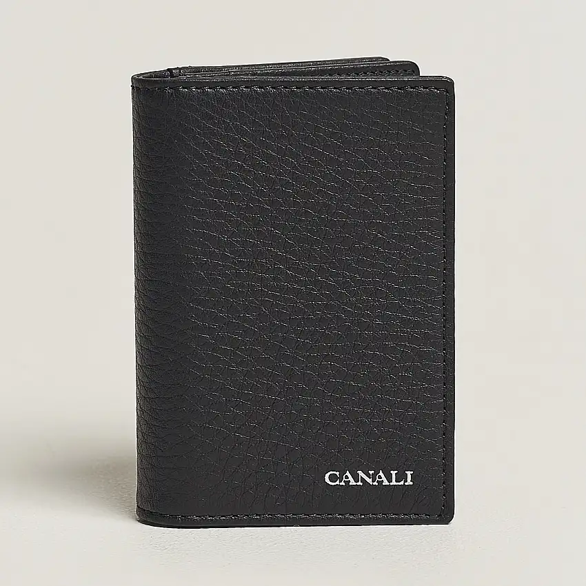 Grain Leather Billfold Black