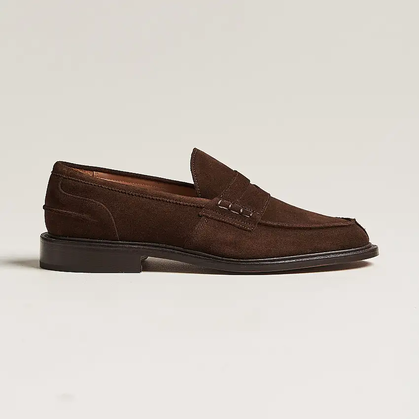 James Penny Loafers Chocolate Suede