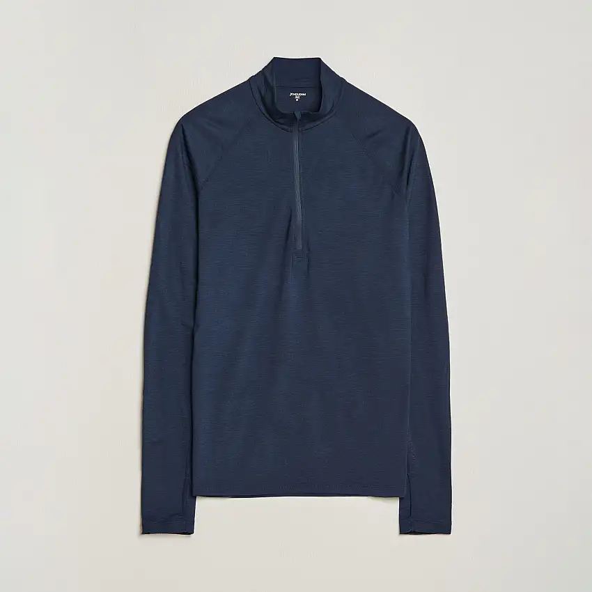 Desoli Merino Light Half Zip Blue Illusion