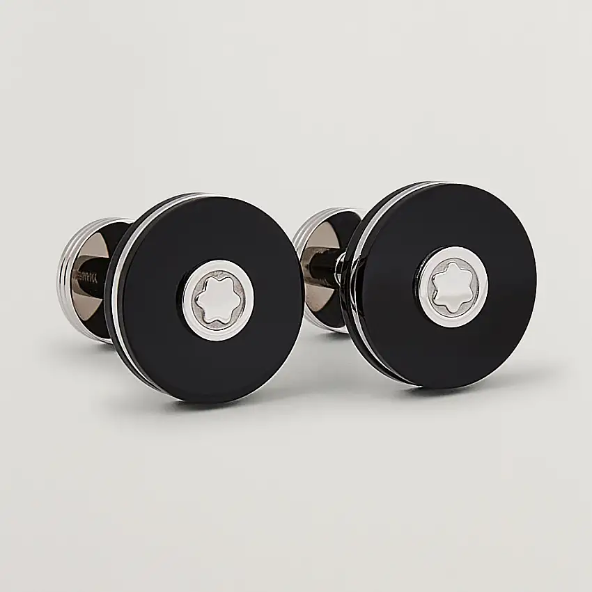 Cufflinks Steel Black