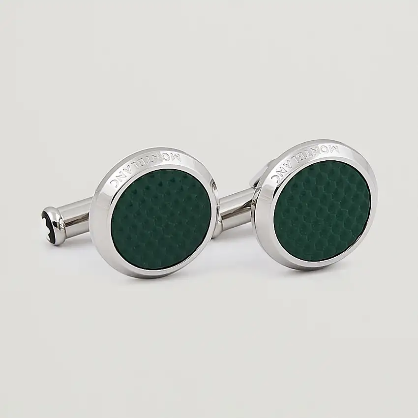 Cufflinks Meisterstück Green Steel
