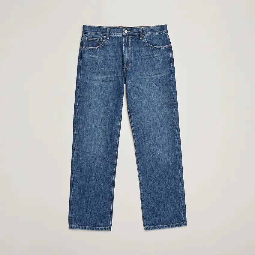 SM010 Straight Jeans Tom Mid Blue Wash