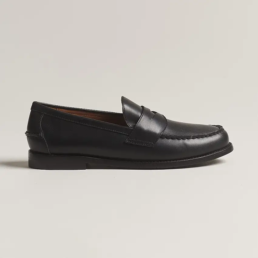 Alston Penny Loafers Black Calf