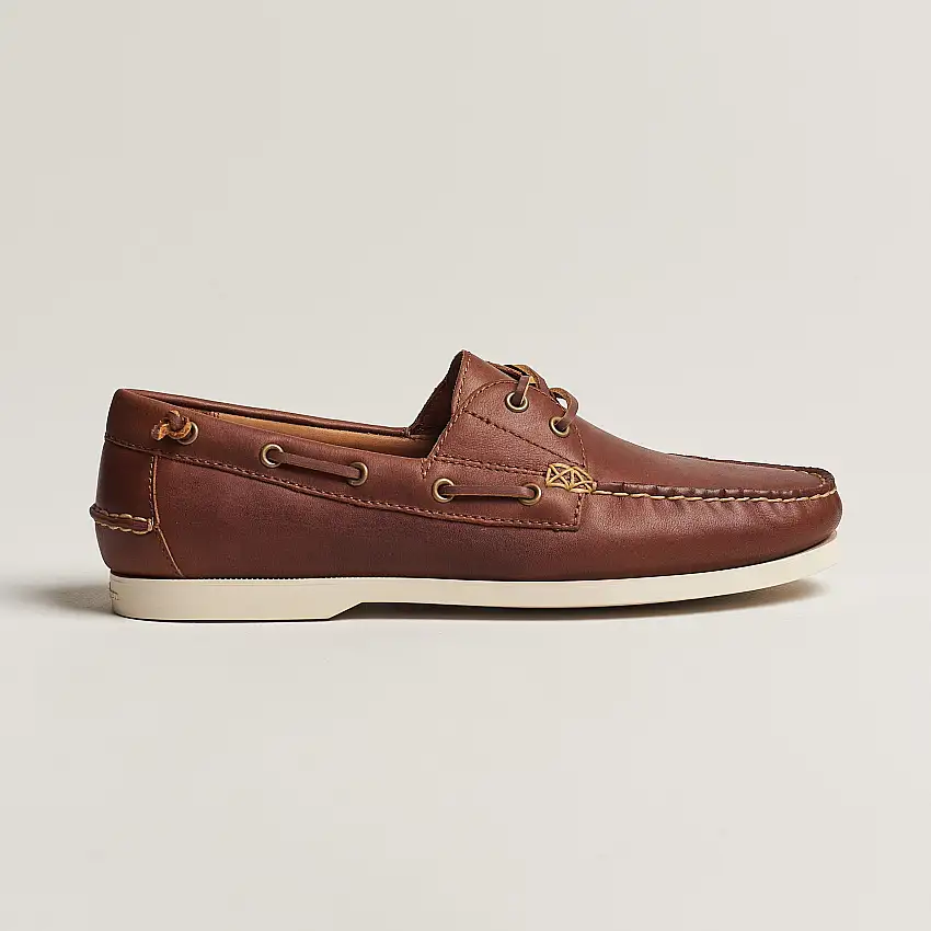 Merton Leather Boat Shoe Tan