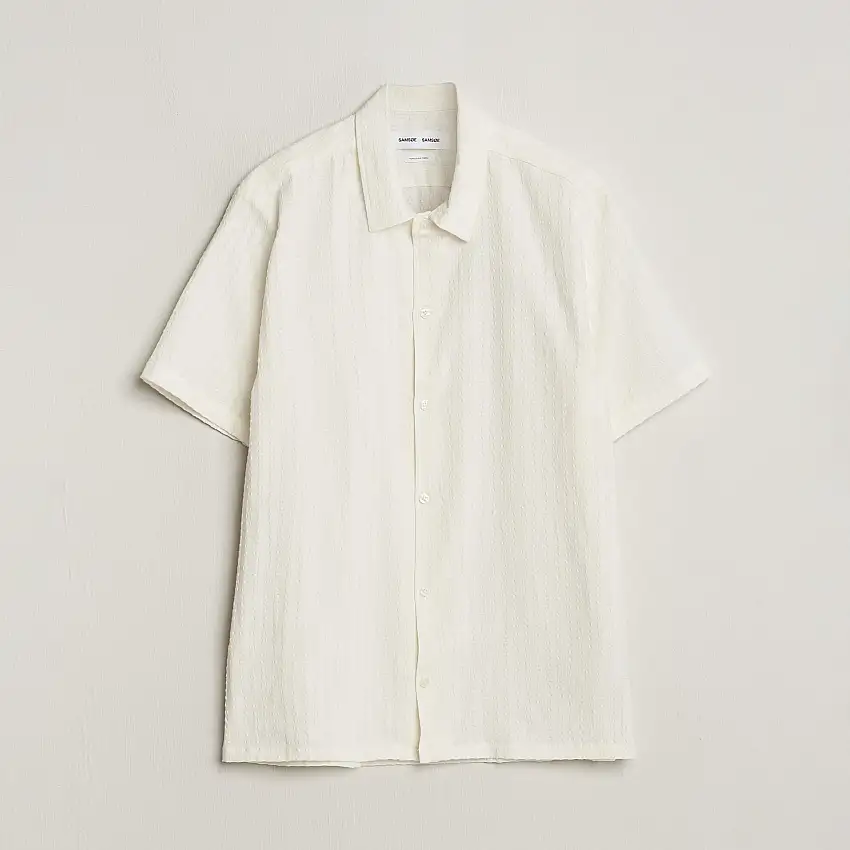 Avan Structured Short Sleeve Shirt White