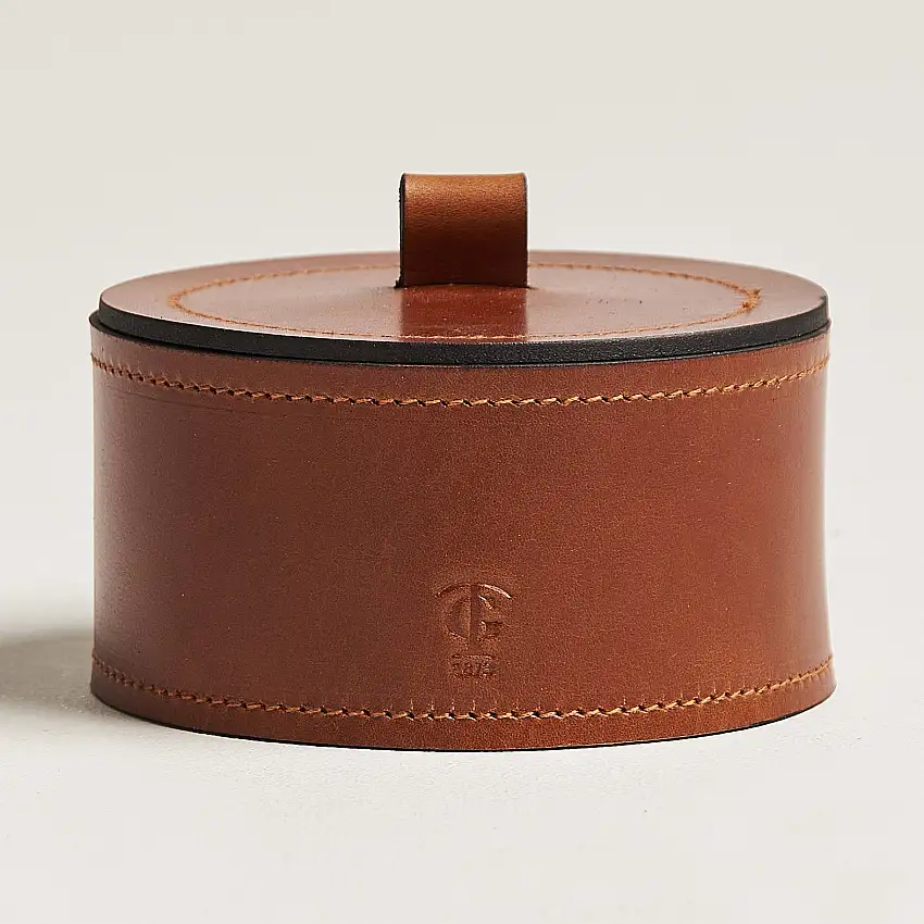 Small Leather Box 002 Light Brown