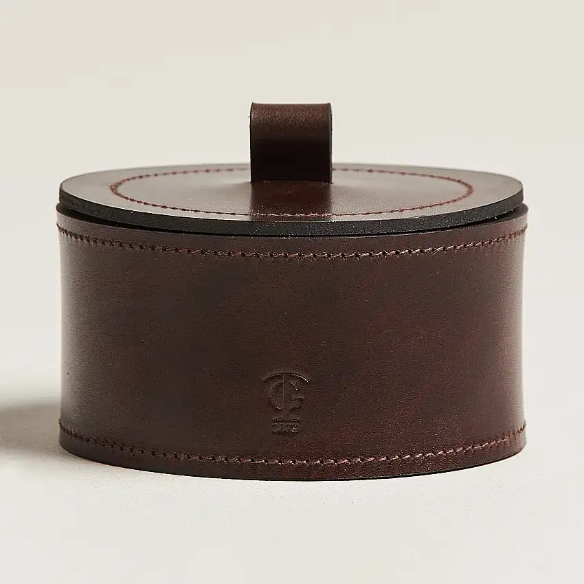 Small Leather Box 002 Dark Brown