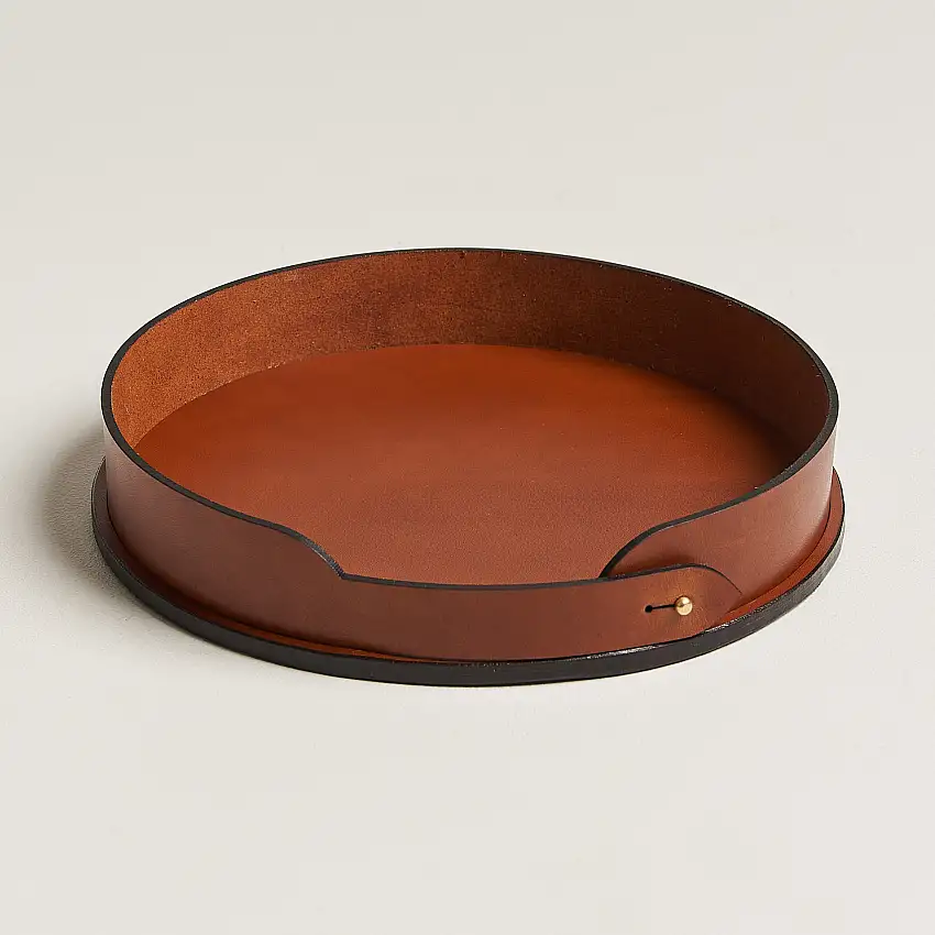 Leather Tray 007 Light Brown