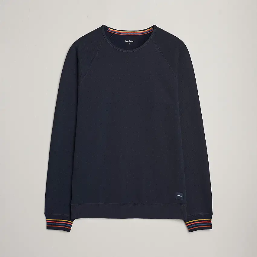 Artist Rib Crew Neck Sweatshirt Navy
